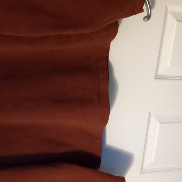 Medium Maroon Fleece Shirt, Long-sleeve - Picture 6 of 13